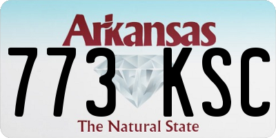 AR license plate 773KSC