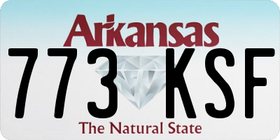 AR license plate 773KSF