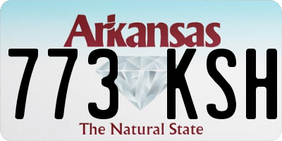 AR license plate 773KSH