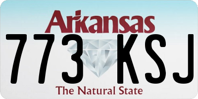 AR license plate 773KSJ