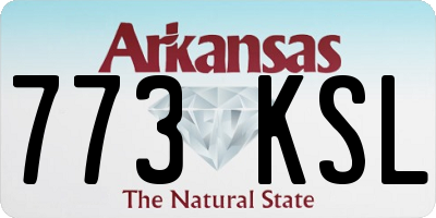 AR license plate 773KSL