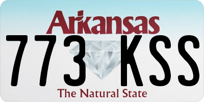 AR license plate 773KSS