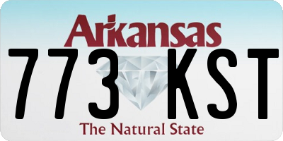 AR license plate 773KST