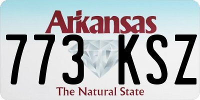 AR license plate 773KSZ