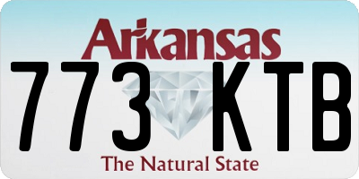 AR license plate 773KTB
