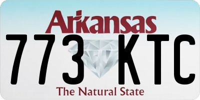 AR license plate 773KTC