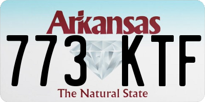 AR license plate 773KTF