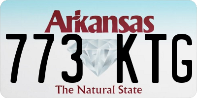 AR license plate 773KTG
