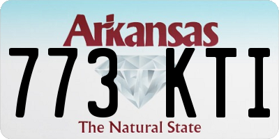 AR license plate 773KTI