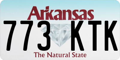 AR license plate 773KTK