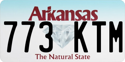 AR license plate 773KTM