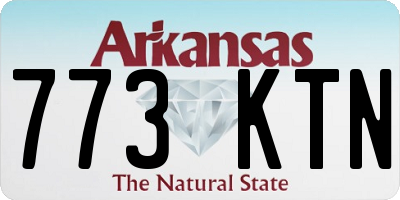 AR license plate 773KTN