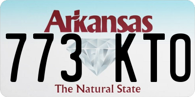 AR license plate 773KTO