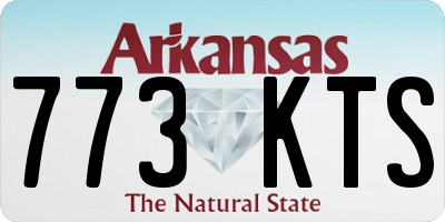 AR license plate 773KTS