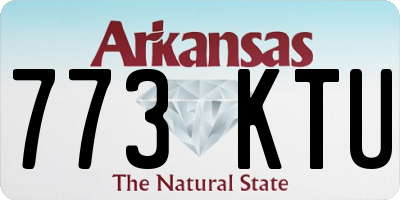 AR license plate 773KTU