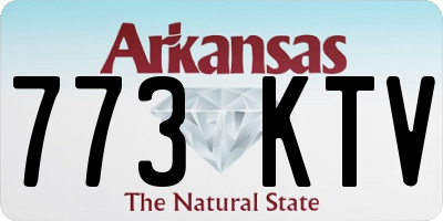AR license plate 773KTV