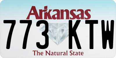 AR license plate 773KTW