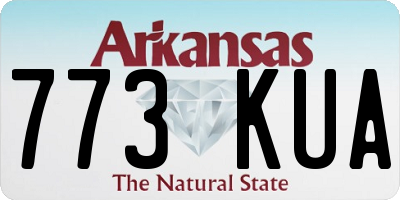 AR license plate 773KUA