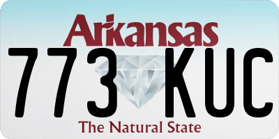 AR license plate 773KUC