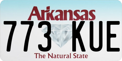 AR license plate 773KUE
