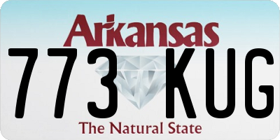 AR license plate 773KUG