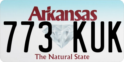 AR license plate 773KUK