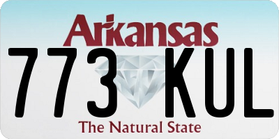 AR license plate 773KUL