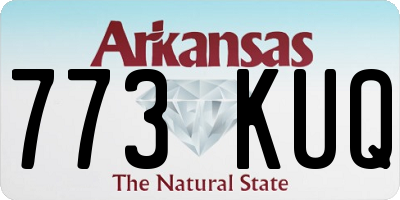 AR license plate 773KUQ