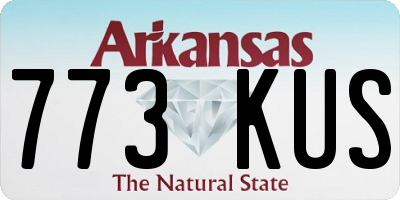 AR license plate 773KUS