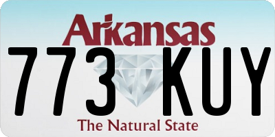 AR license plate 773KUY