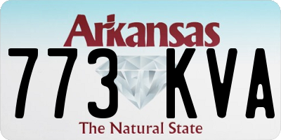 AR license plate 773KVA