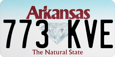 AR license plate 773KVE