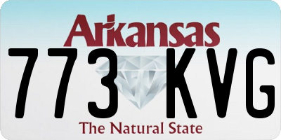 AR license plate 773KVG