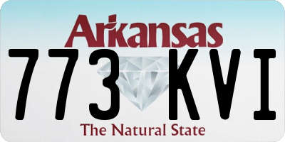 AR license plate 773KVI