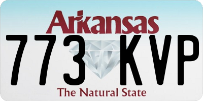 AR license plate 773KVP