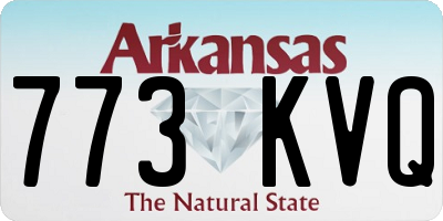 AR license plate 773KVQ