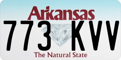 AR license plate 773KVV
