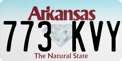 AR license plate 773KVY