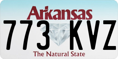 AR license plate 773KVZ