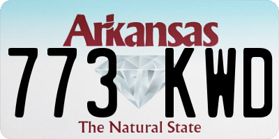 AR license plate 773KWD