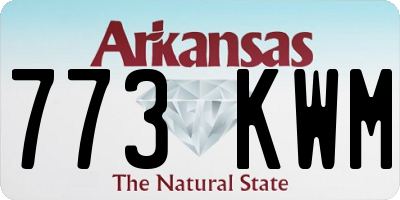 AR license plate 773KWM
