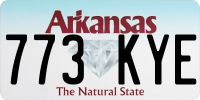 AR license plate 773KYE