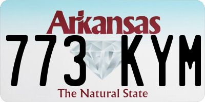 AR license plate 773KYM