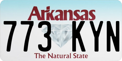 AR license plate 773KYN