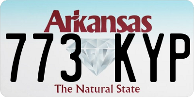 AR license plate 773KYP