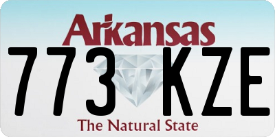 AR license plate 773KZE