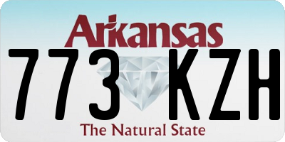 AR license plate 773KZH