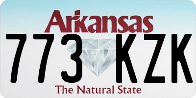 AR license plate 773KZK