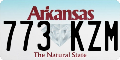 AR license plate 773KZM