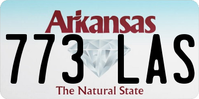 AR license plate 773LAS